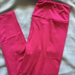 Lularoe OS leggings !! PINK